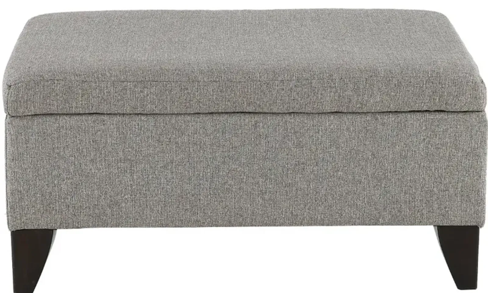 Aquarius Slate Gray Storage Ottoman