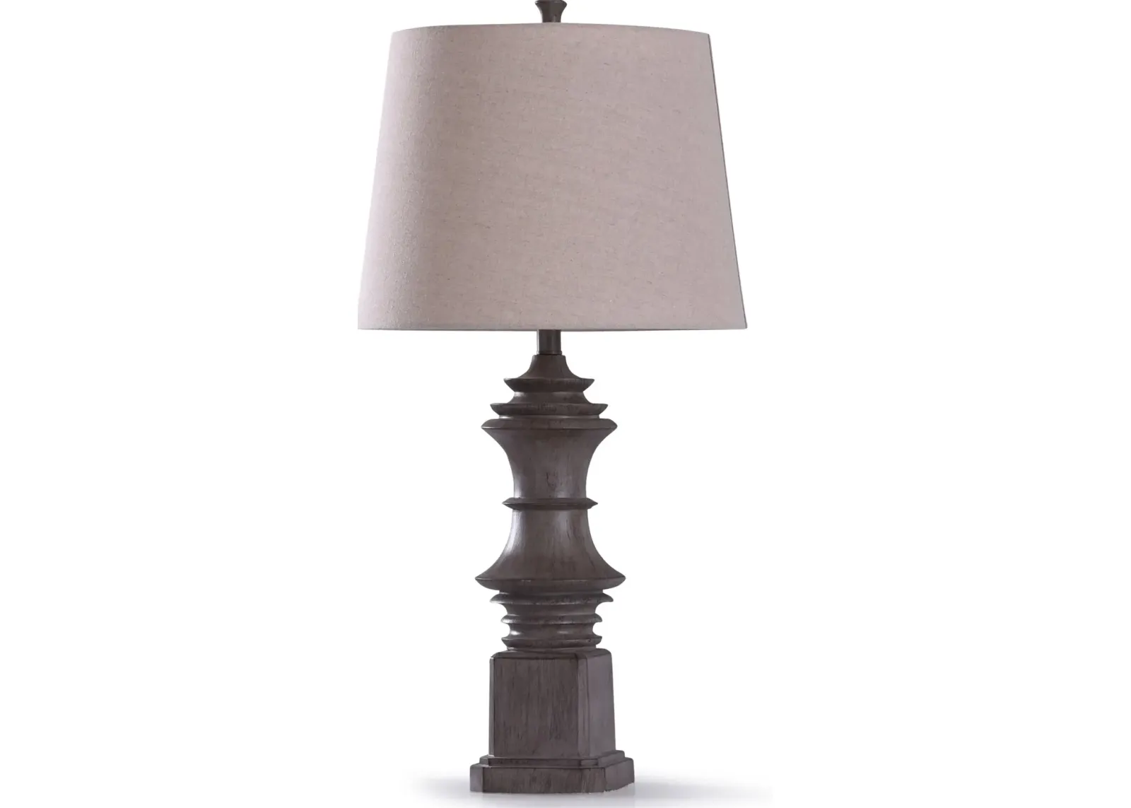 33 Inch Gray-Brown Baluster Table Lamp - Finn Cafe