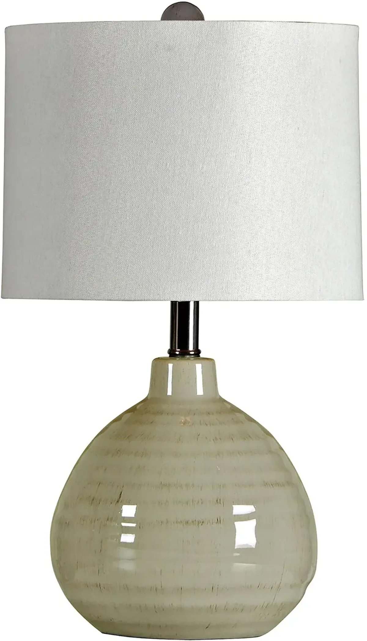 Cool Gray Ceramic Table Lamp