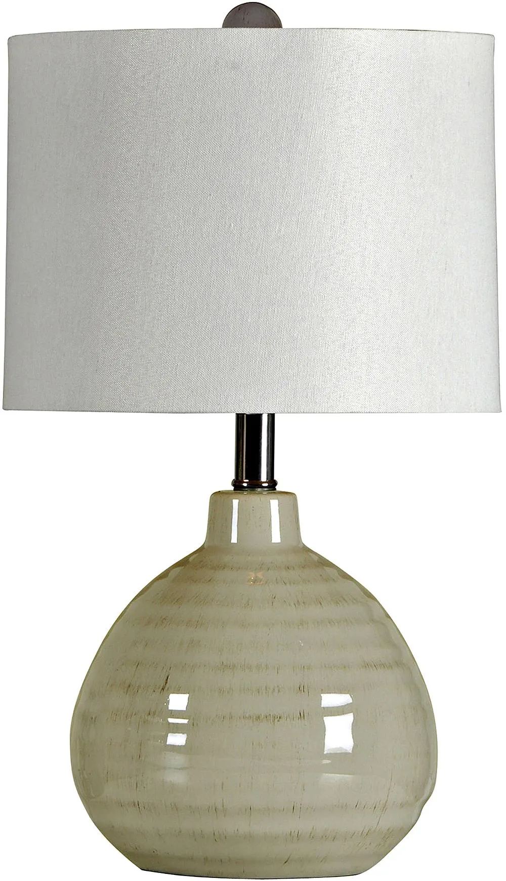 Cool Gray Ceramic Table Lamp