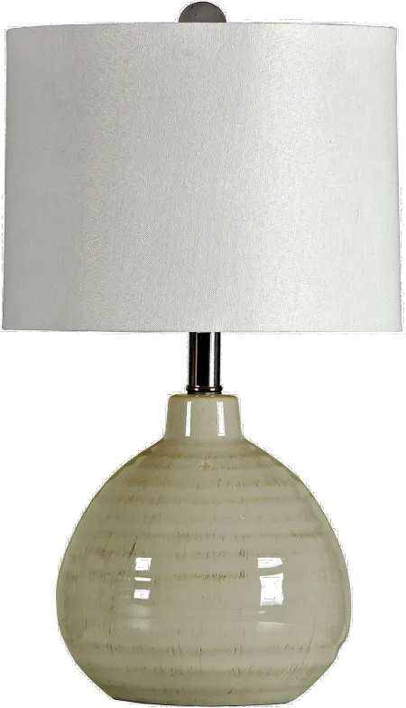 Cool Gray Ceramic Table Lamp