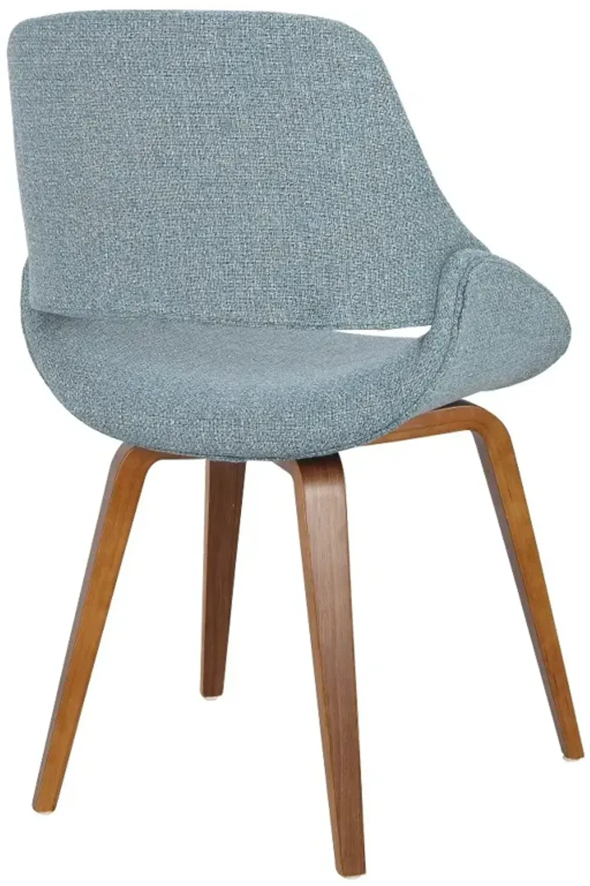 Fabrizzi Blue and Walnut Dining Room Chair (Set of 2)