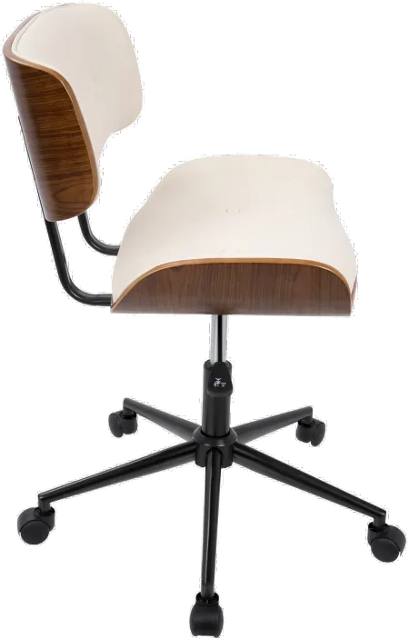 Lombardi Cream Office Chair