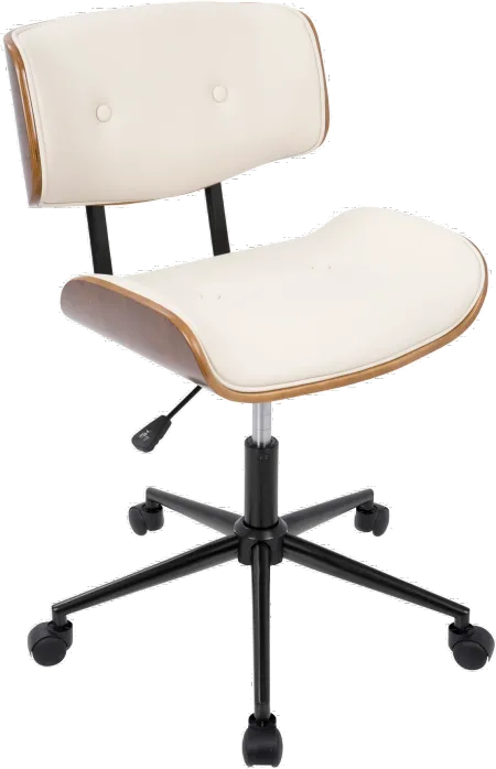 Lombardi Cream Office Chair