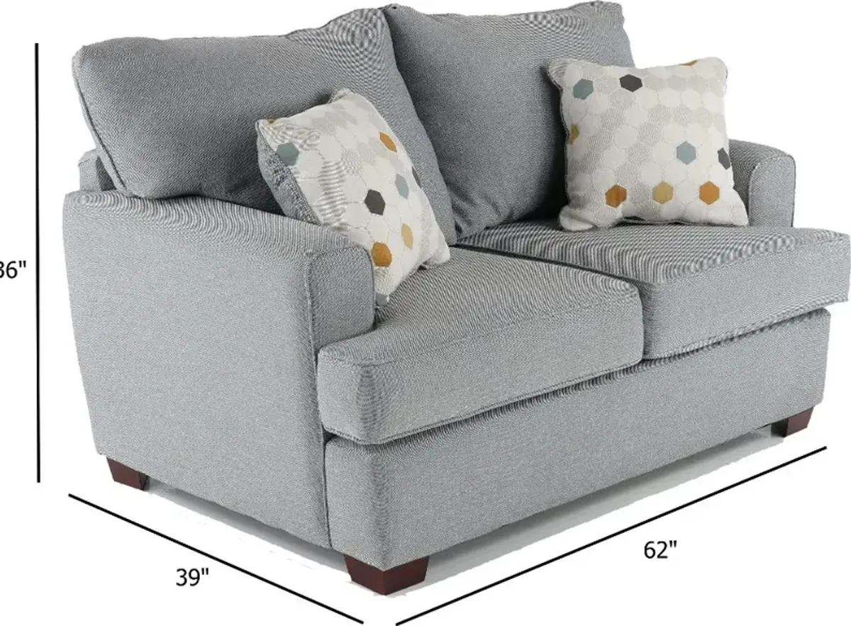 City Gray Loveseat