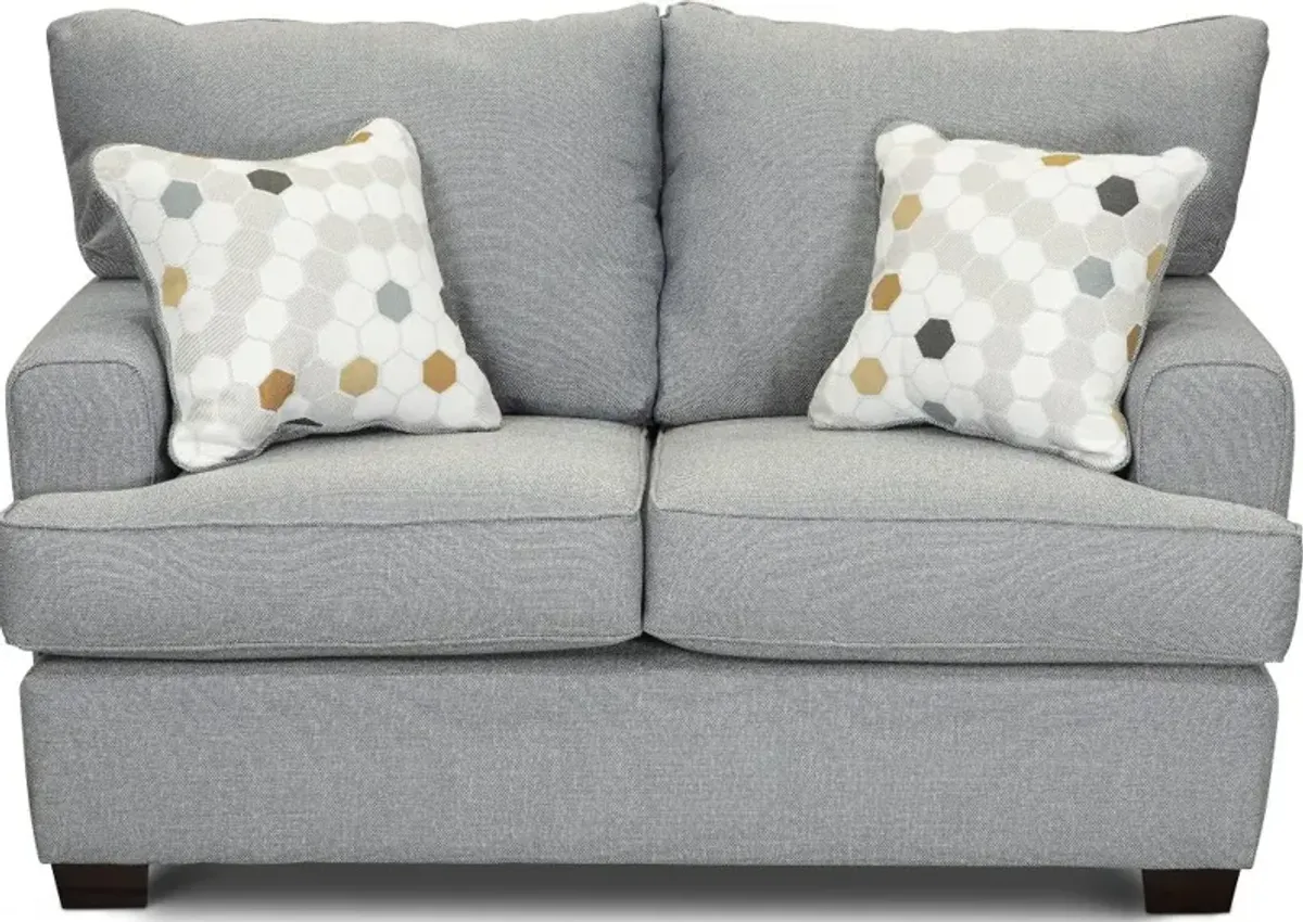 City Gray Loveseat