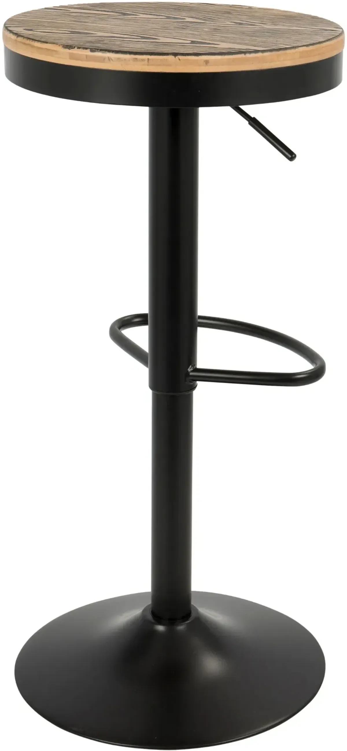 Dakota Black Adjustable Bar Stool, Set of 2