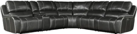 Harry Cyclone Dark Gray 6 Piece Power Reclining Sectional Sofa