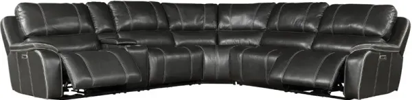 Harry Dark Gray 6 Piece Power Reclining Sectional