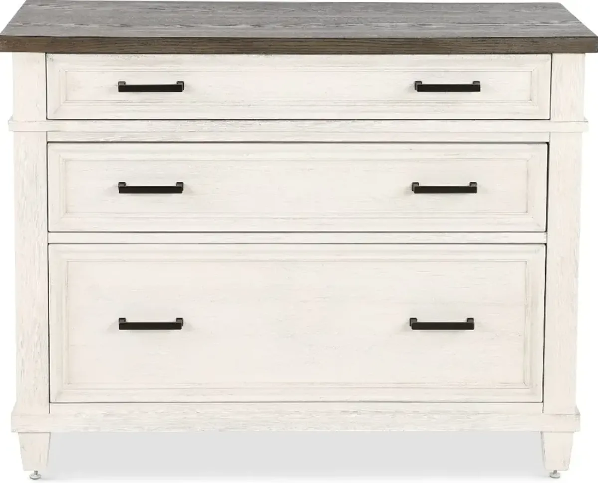 Caraway Antique White Lateral File Cabinet