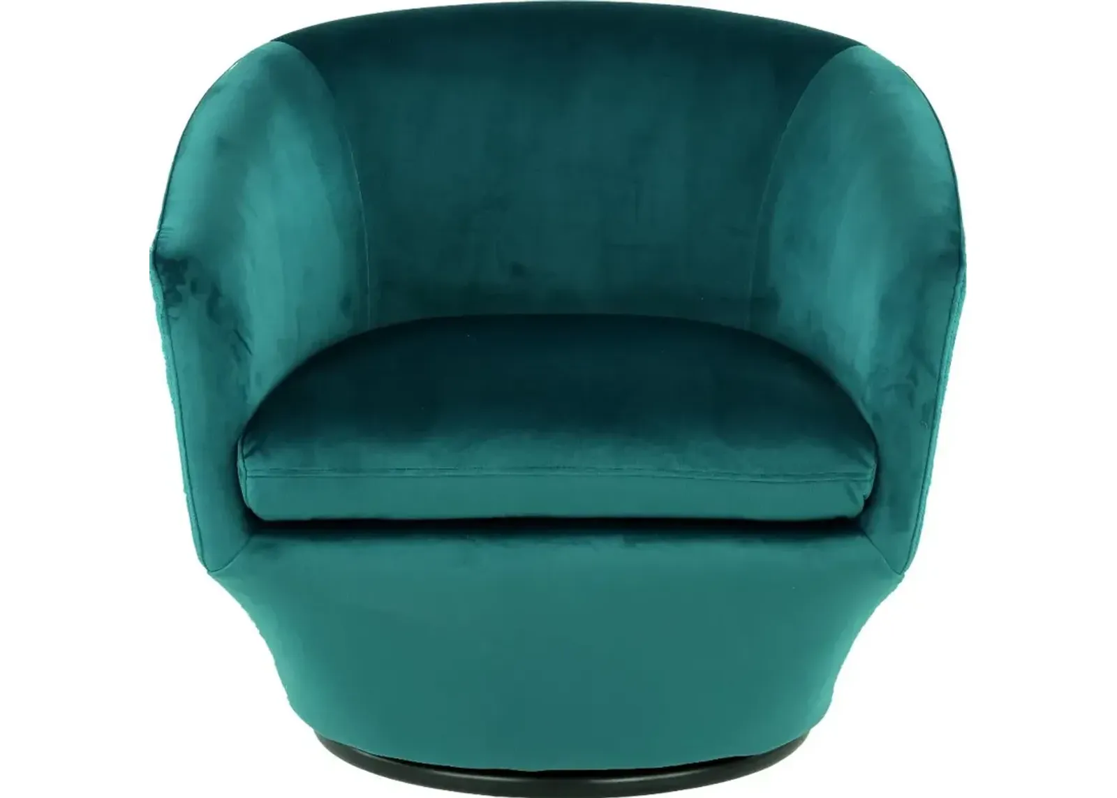 Jewel Velvet Emerald Swivel Accent Chair