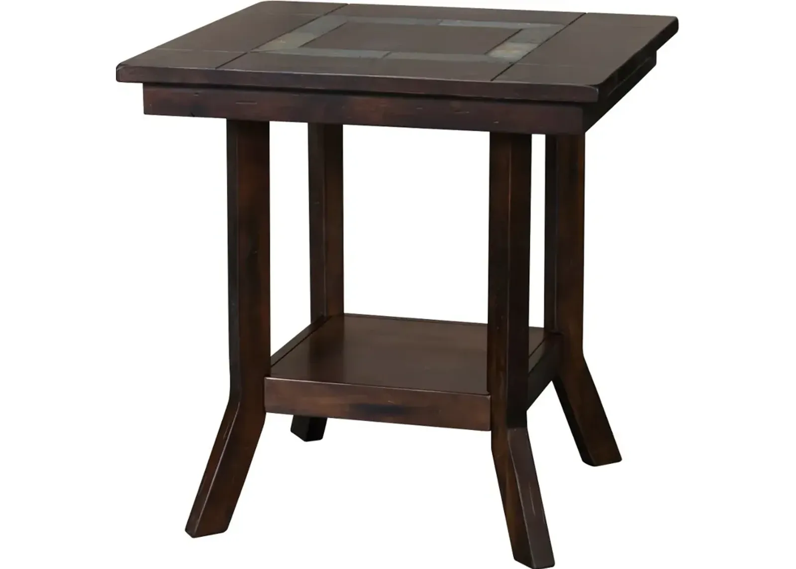 Santa Fe Mahogany Square End Table