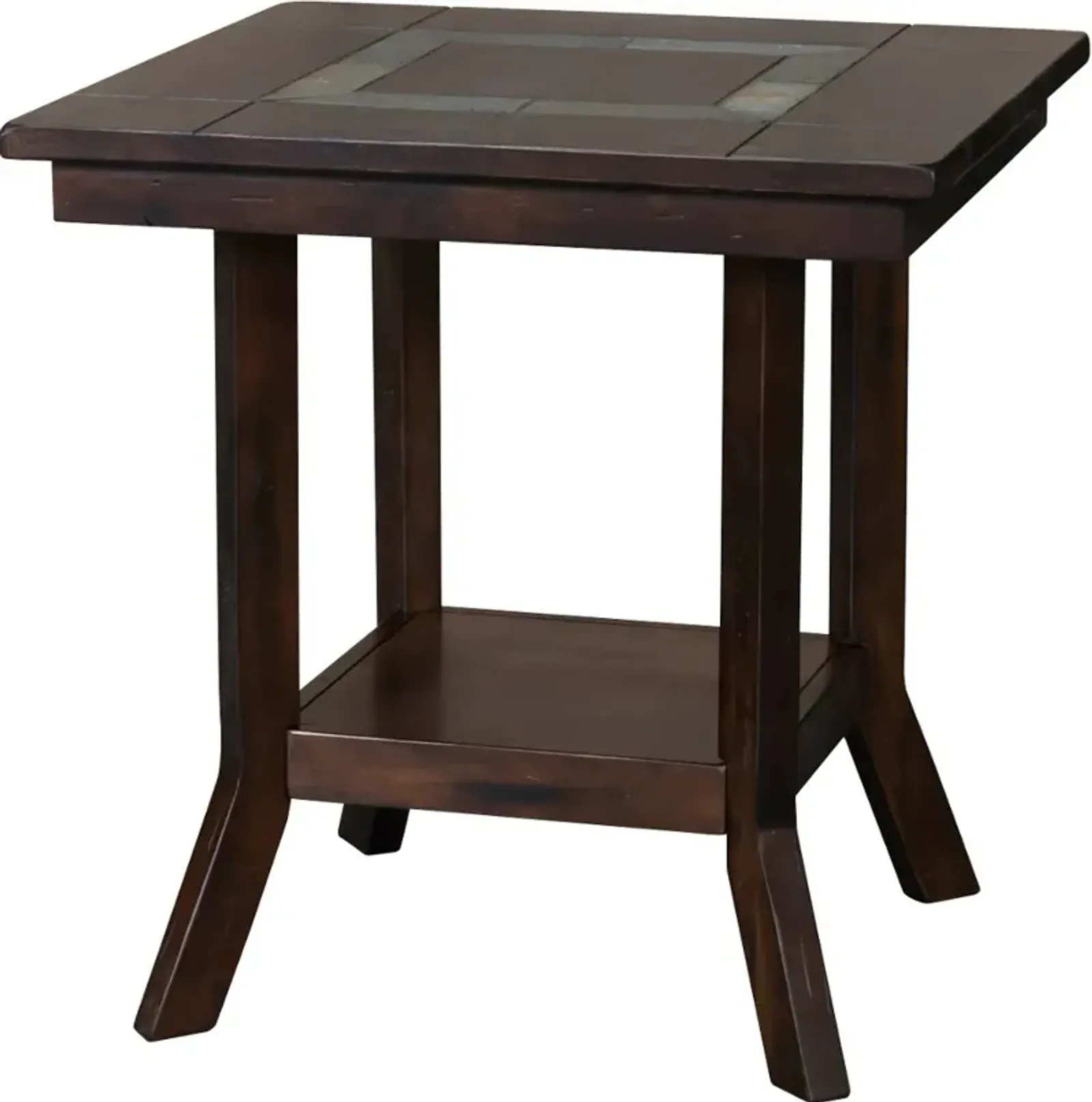 Santa Fe Mahogany Square End Table