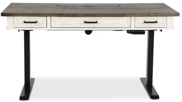 Caraway Antique White Standing Desk