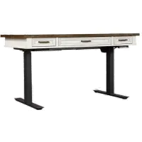 Caraway Antique White 60 inch Standing Desk