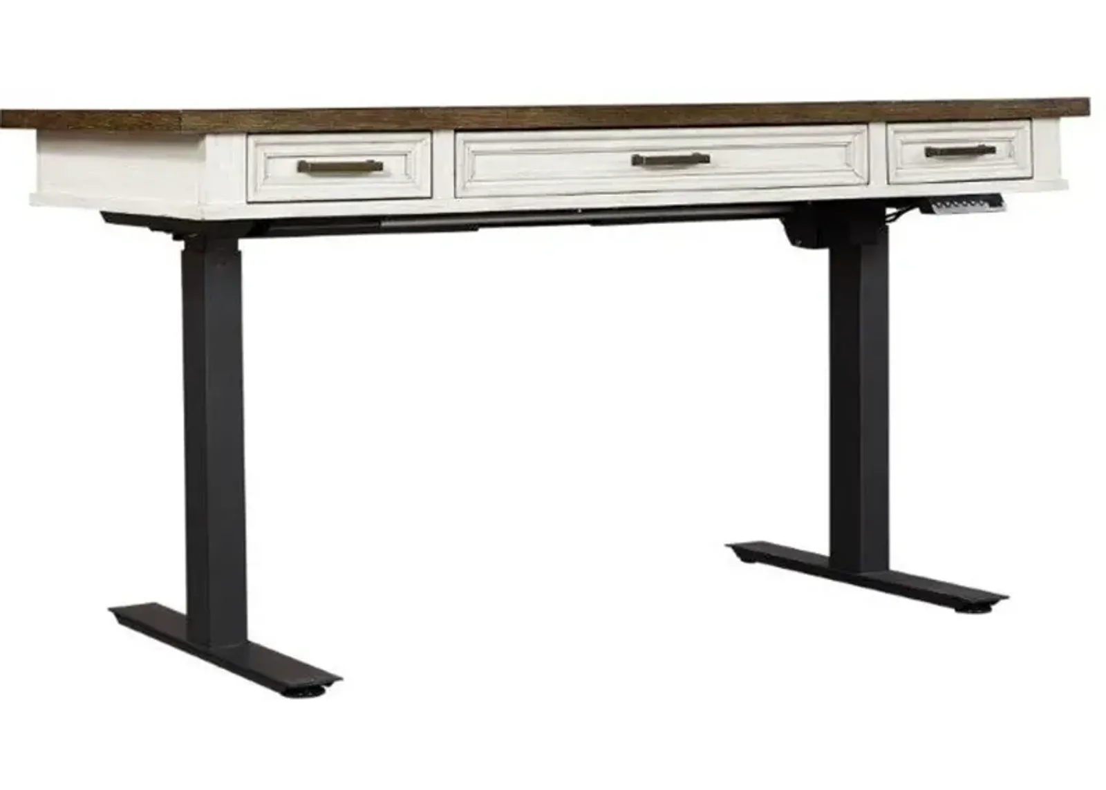 Caraway Antique White 60 inch Standing Desk