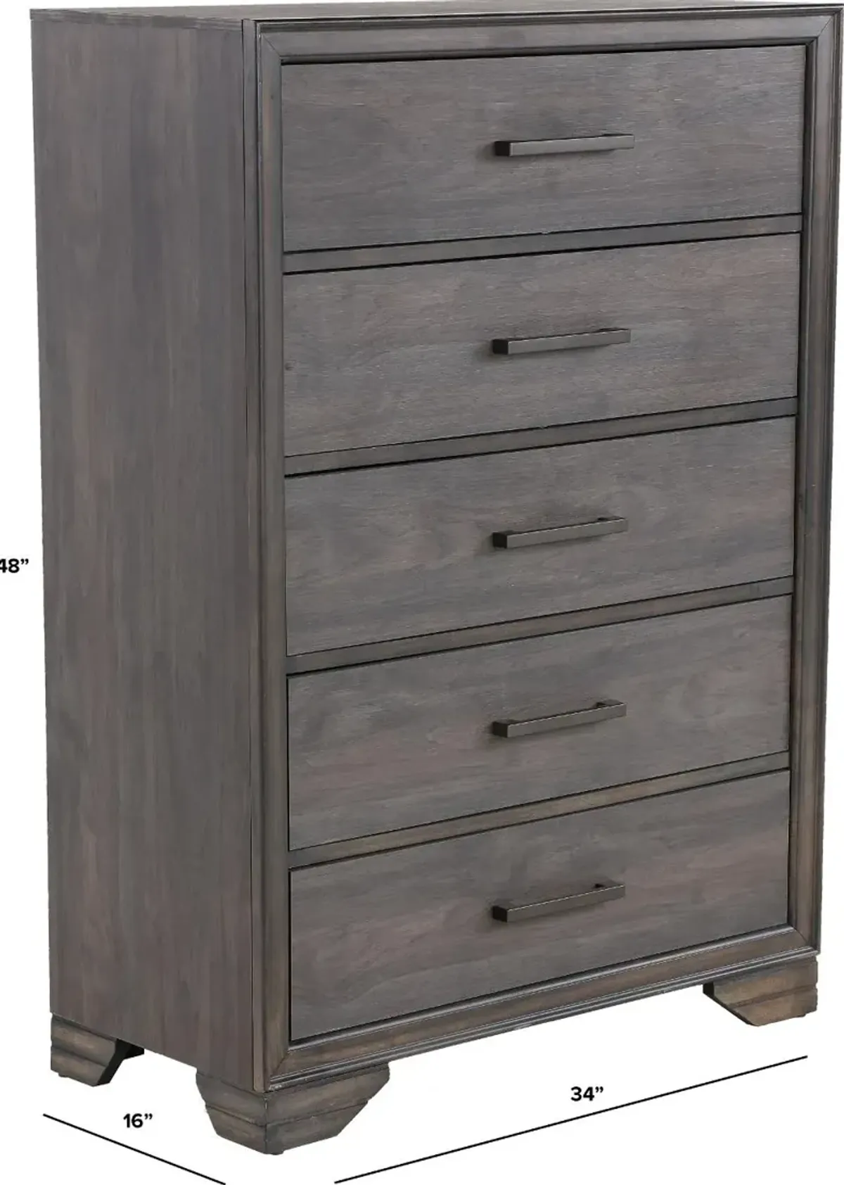 Granite Falls Brown Chest of Drawers