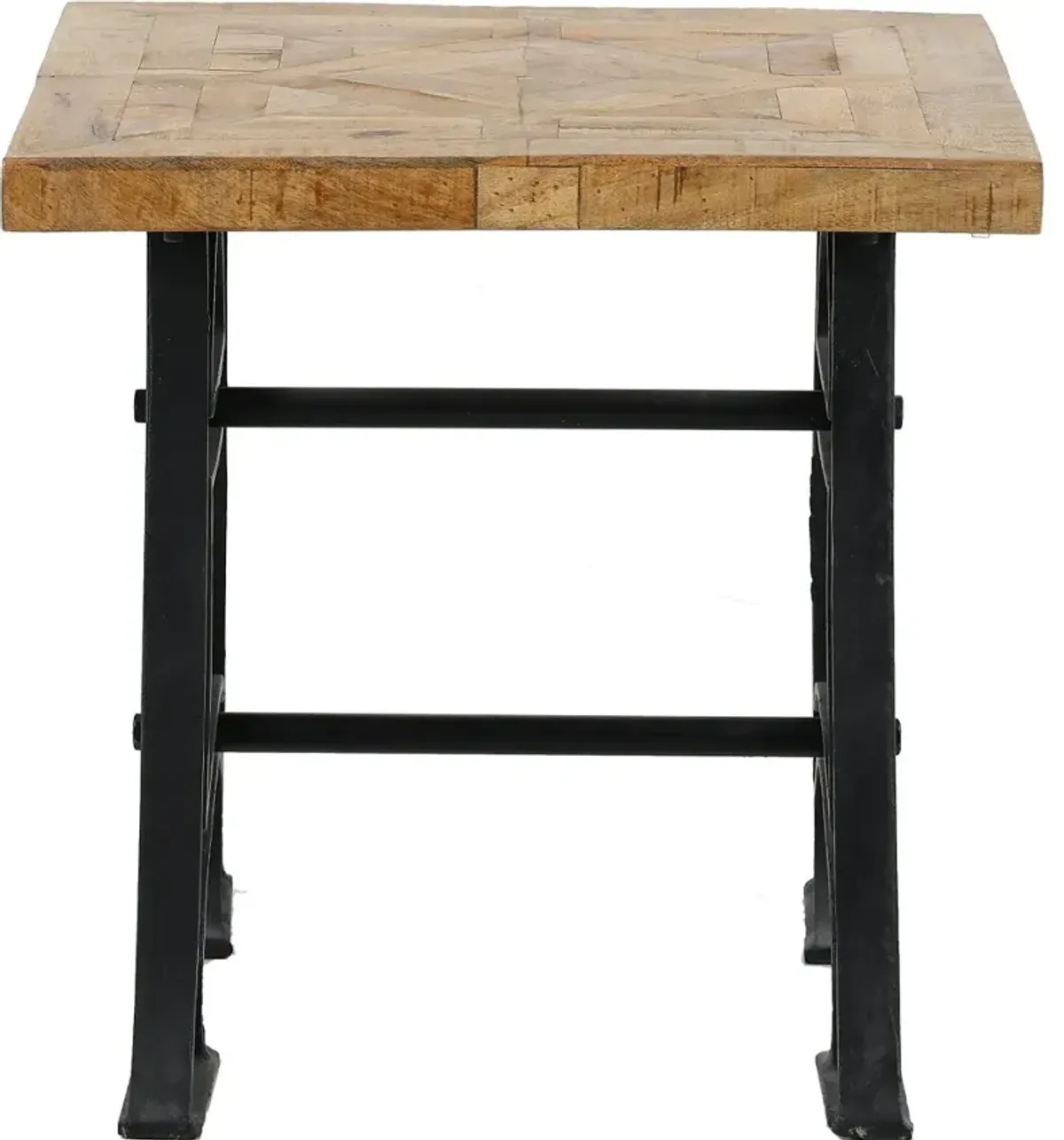 Unwin Industrial Reclaimed Wood End Table