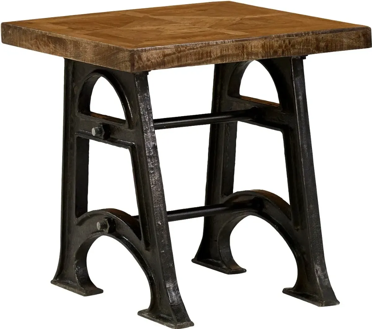 Unwin Industrial Reclaimed Wood End Table