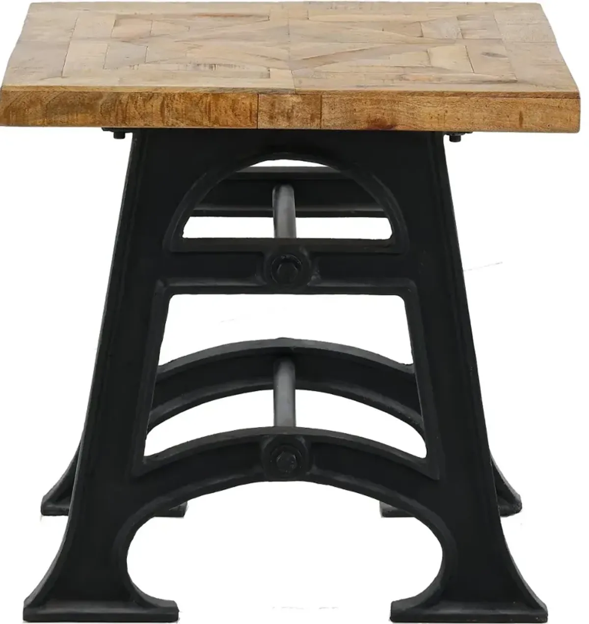 Unwin Industrial Reclaimed Wood End Table