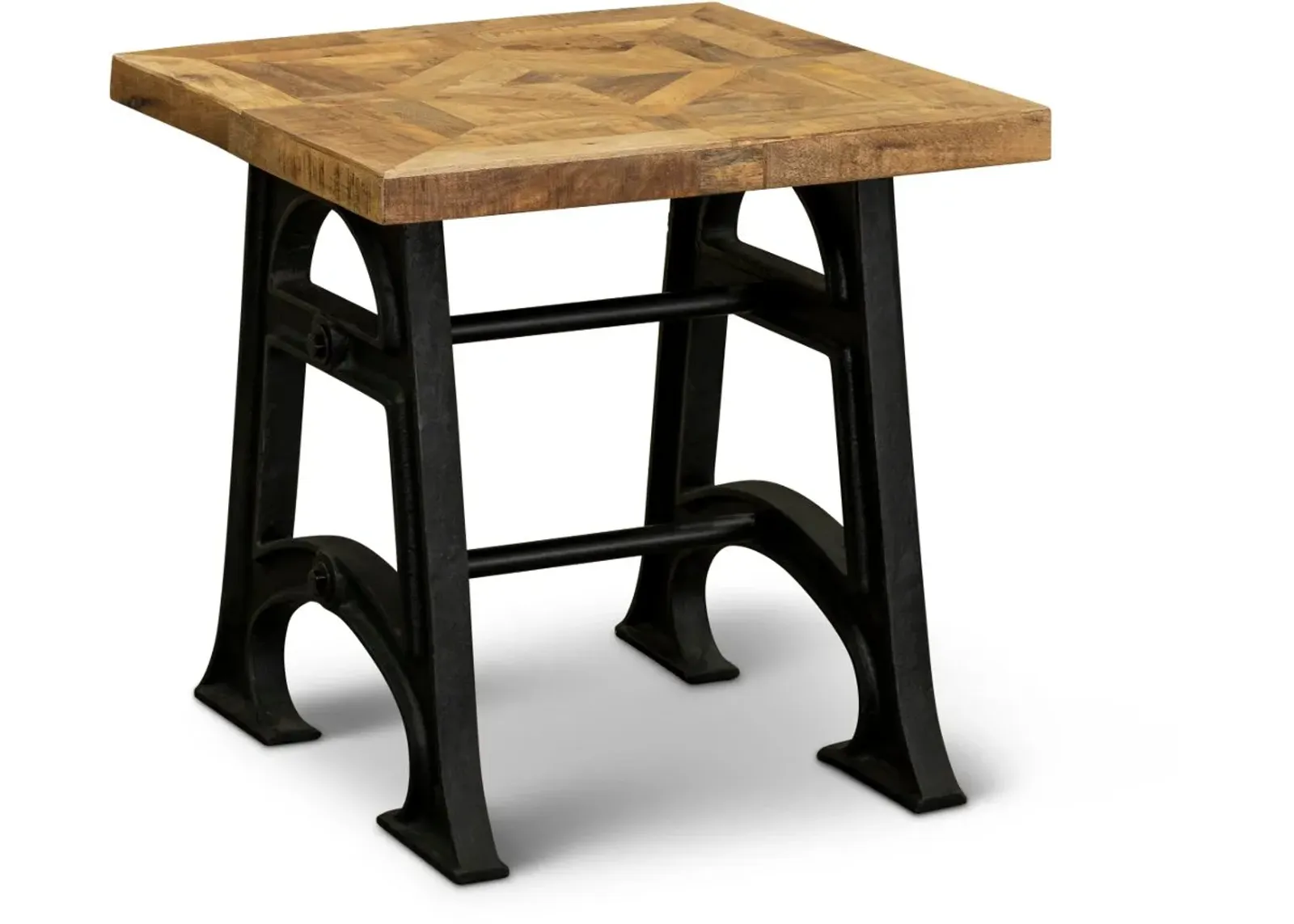 Unwin Industrial Reclaimed Wood End Table