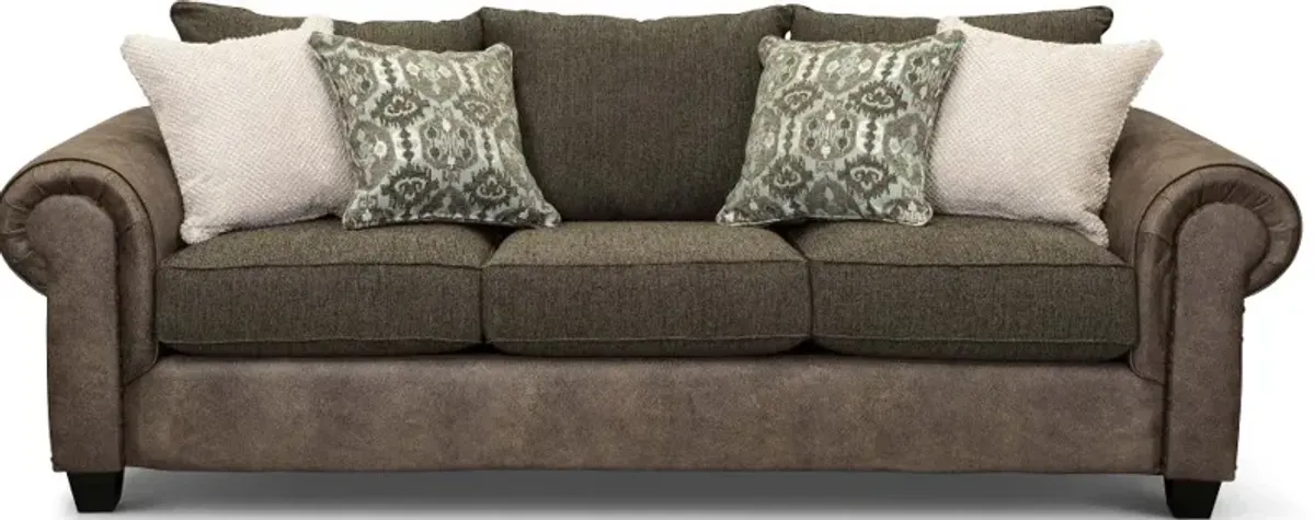 Lonestar Two-Tone Brown Sofa