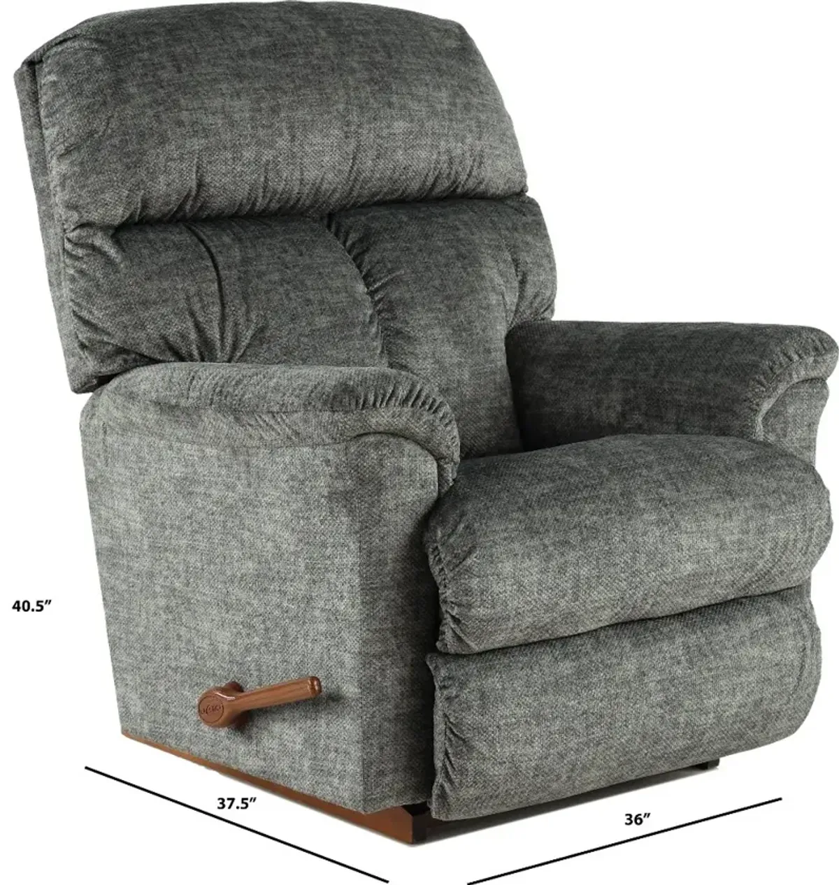 Reed Stone Gray Manual Rocker Recliner