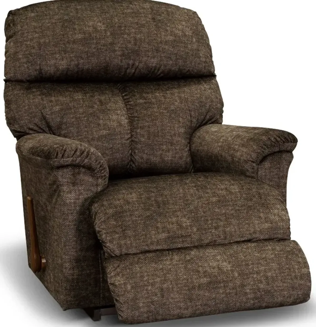 Reed Walnut Brown Manual Rocker Recliner