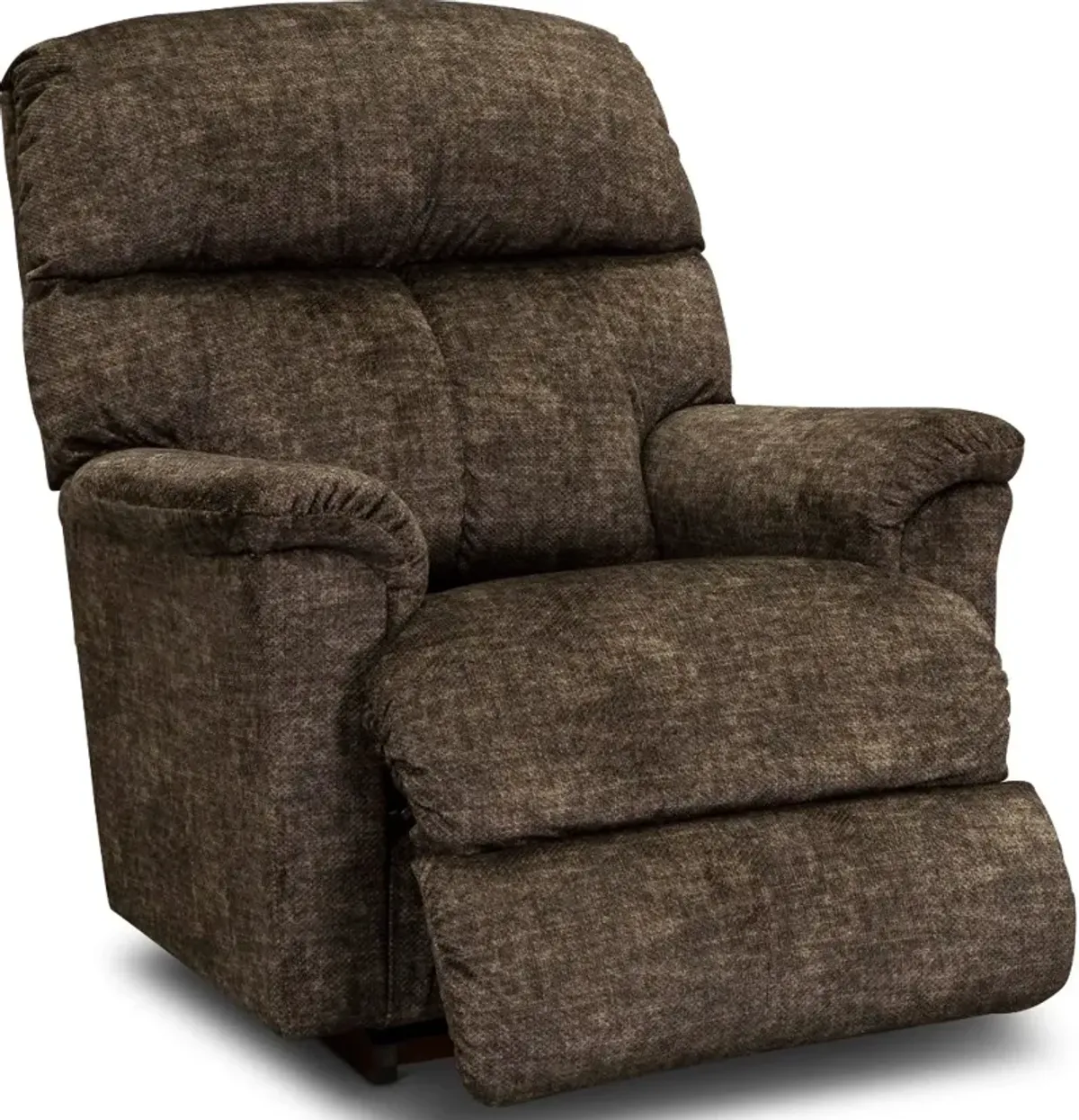 Reed Walnut Brown Manual Rocker Recliner