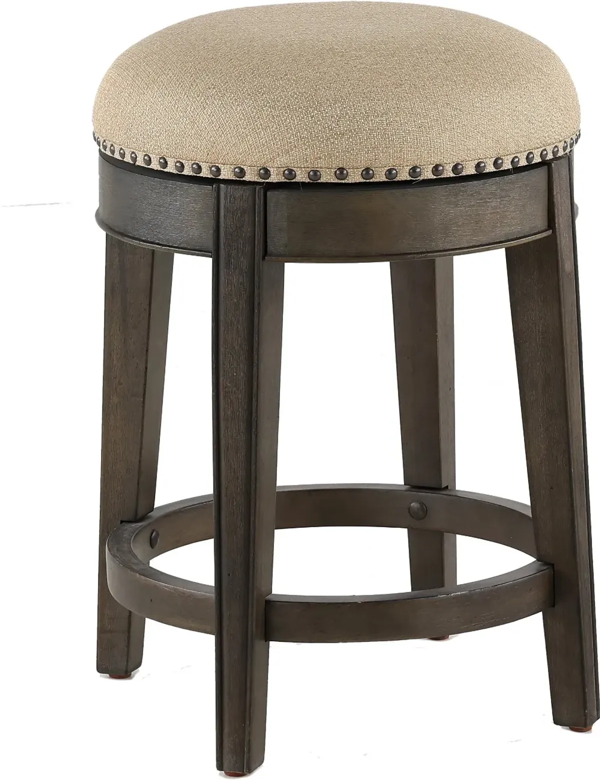 Sun Smokey Gray Swivel Stool