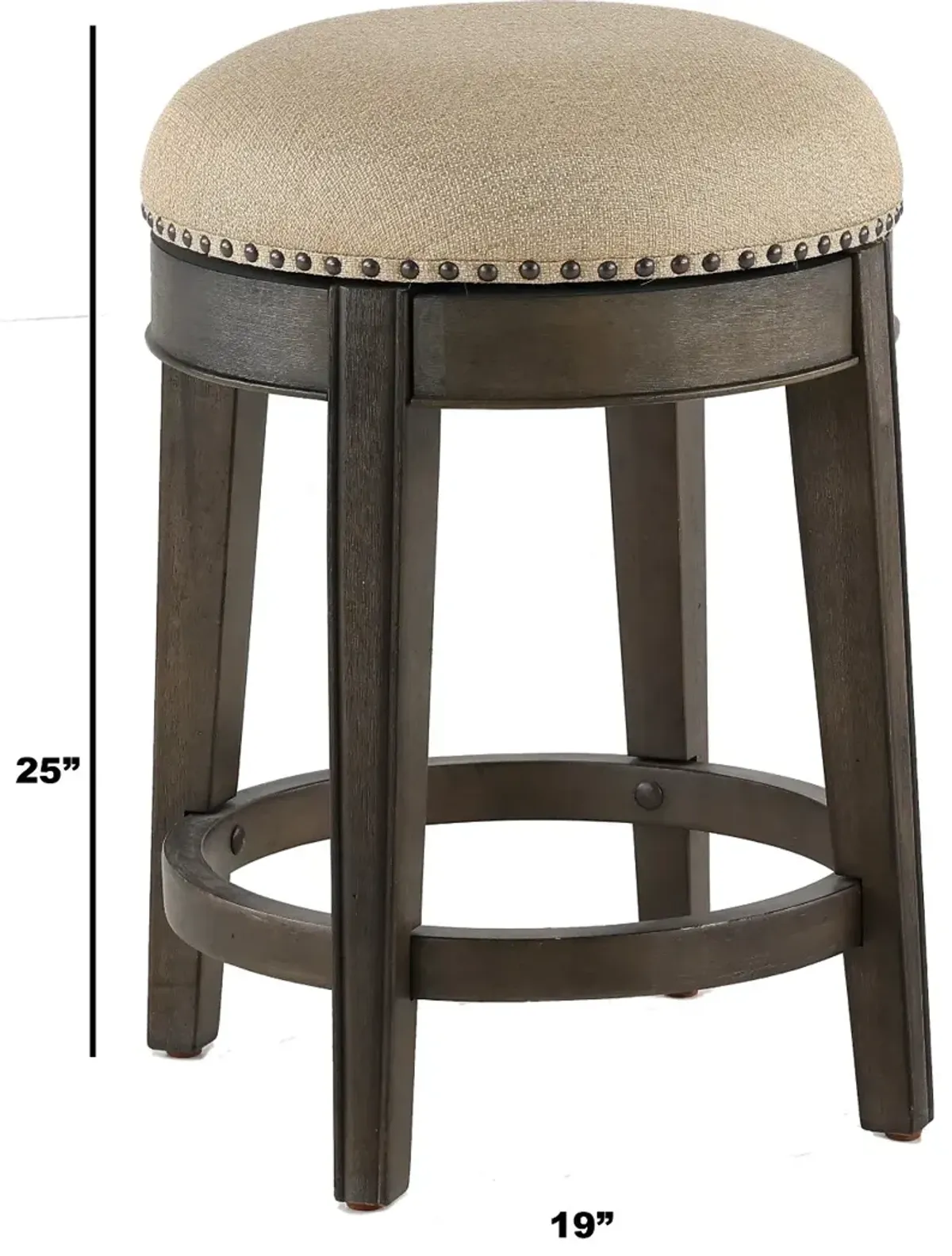 Sun Smokey Gray Sundance Swivel Stool