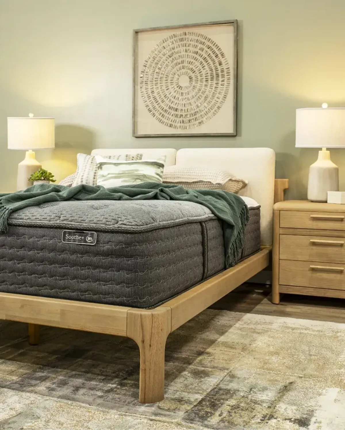 Serta Soothe+ Plush Queen Mattress