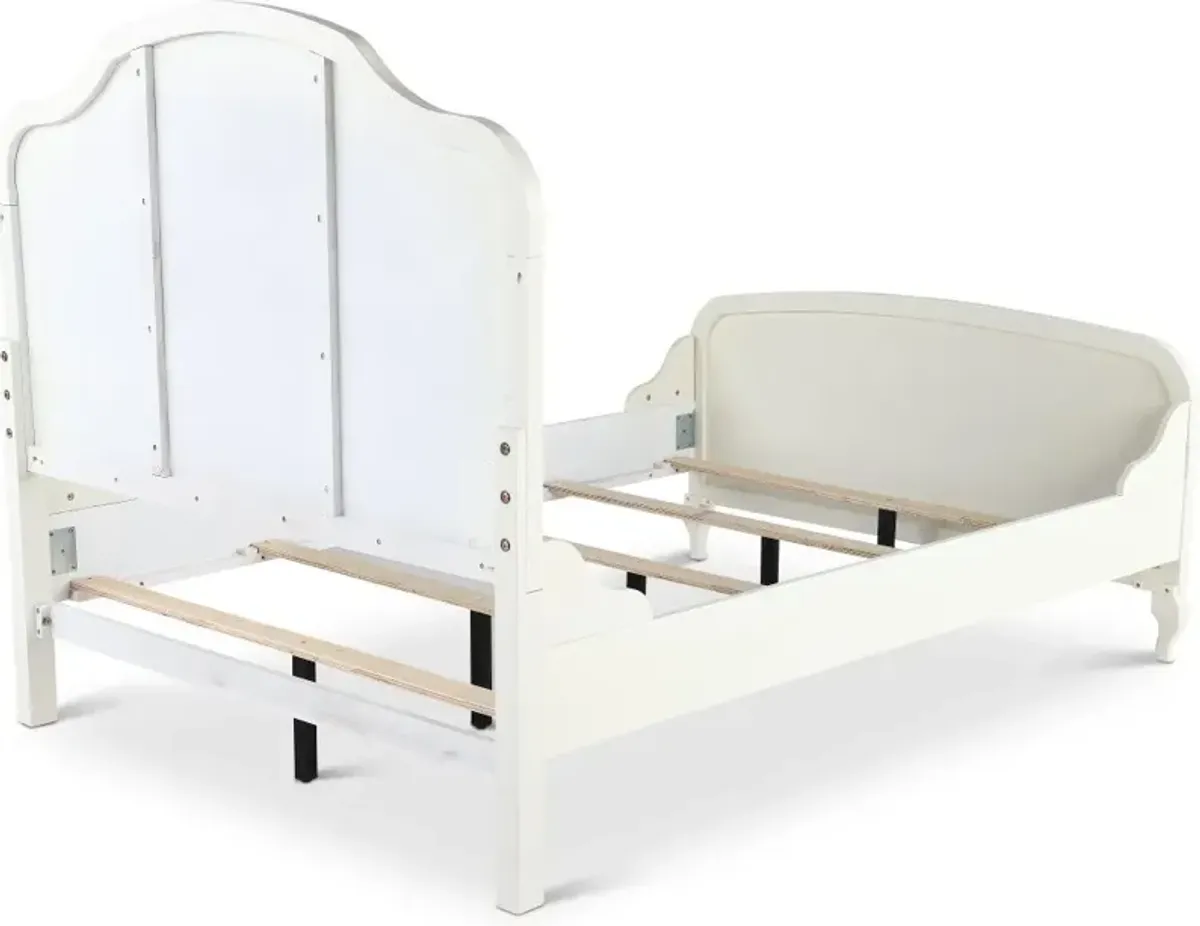 Kelly White Twin Bed