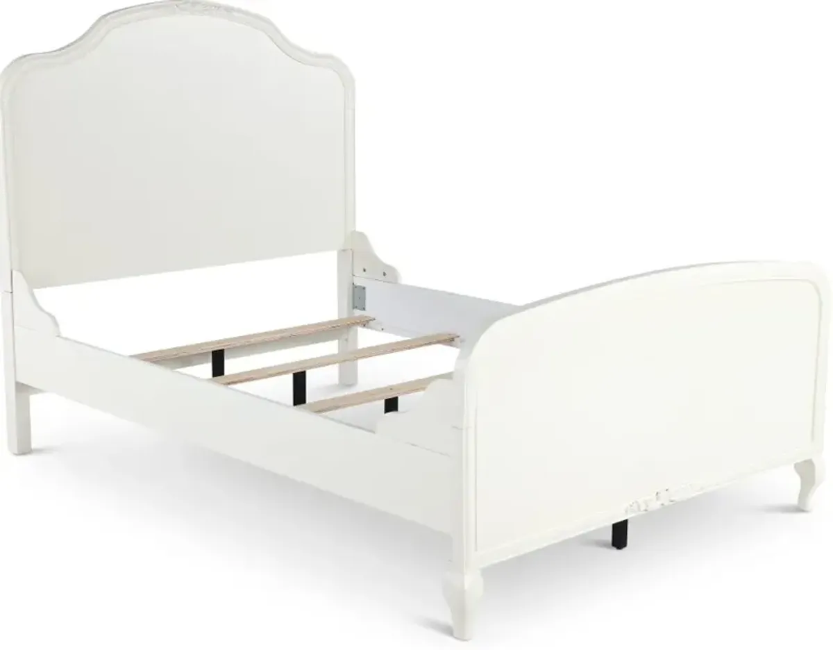 Kelly White Twin Bed