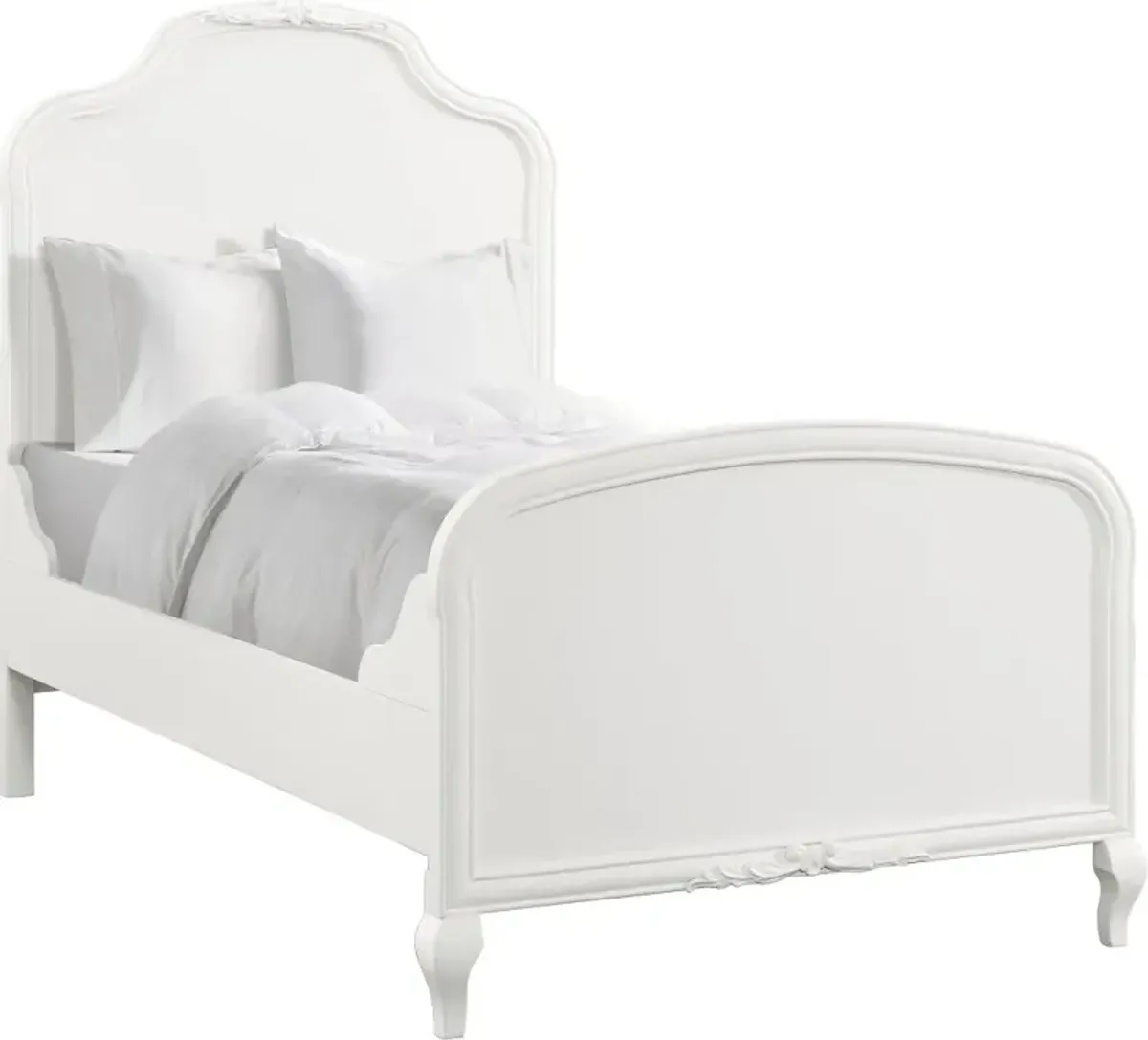 Kelly White Twin Bed