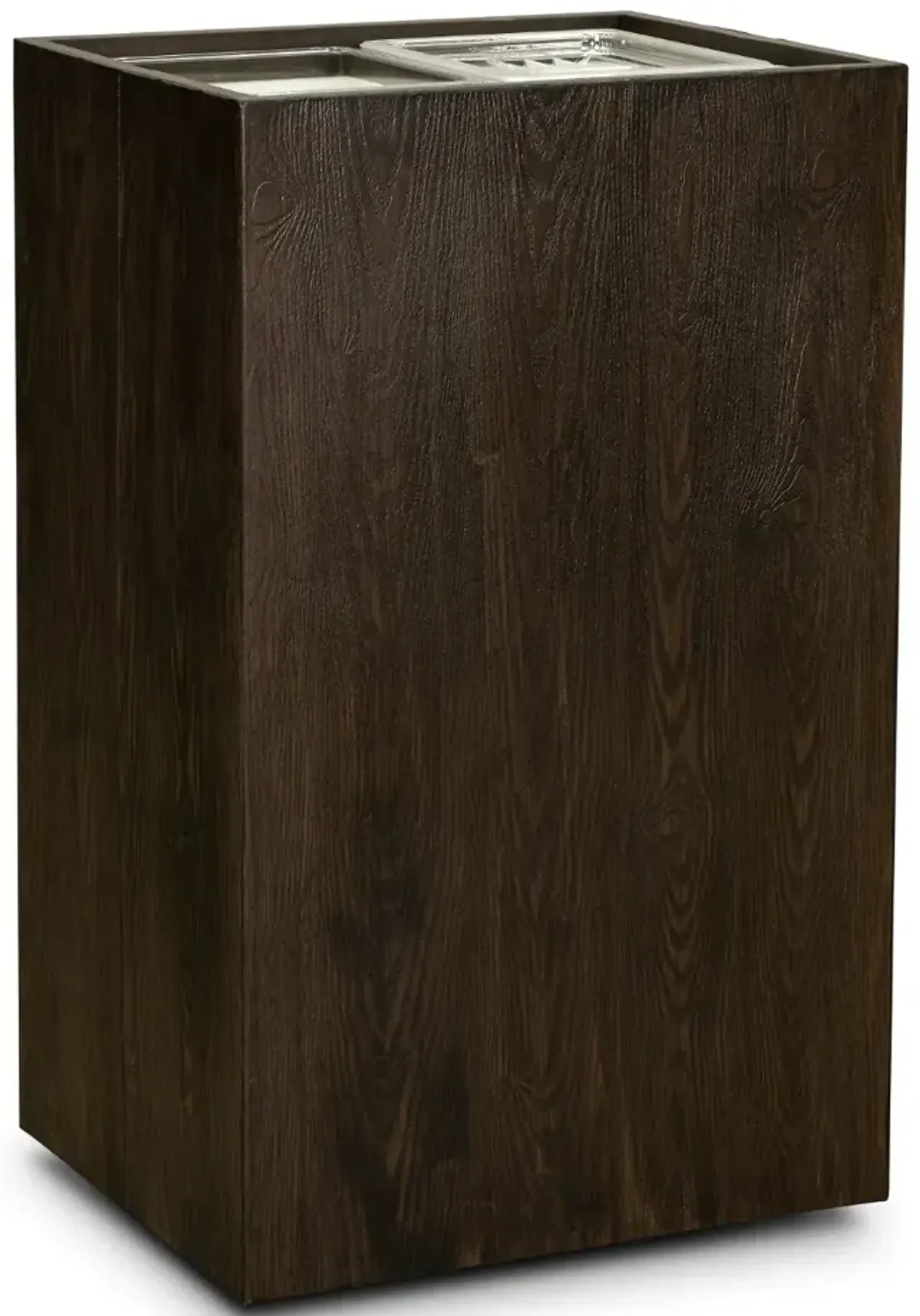 Adeline Dark Brown End Table Chip and Dip Stand