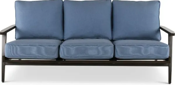 Adeline Denim Blue Patio Sofa