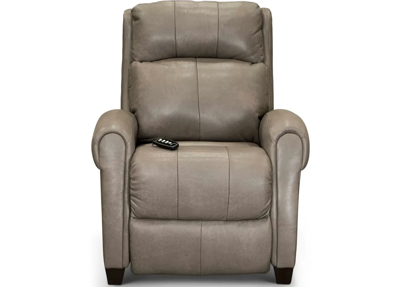 Saturn Beige Leather-Match Zero Gravity Power Recliner