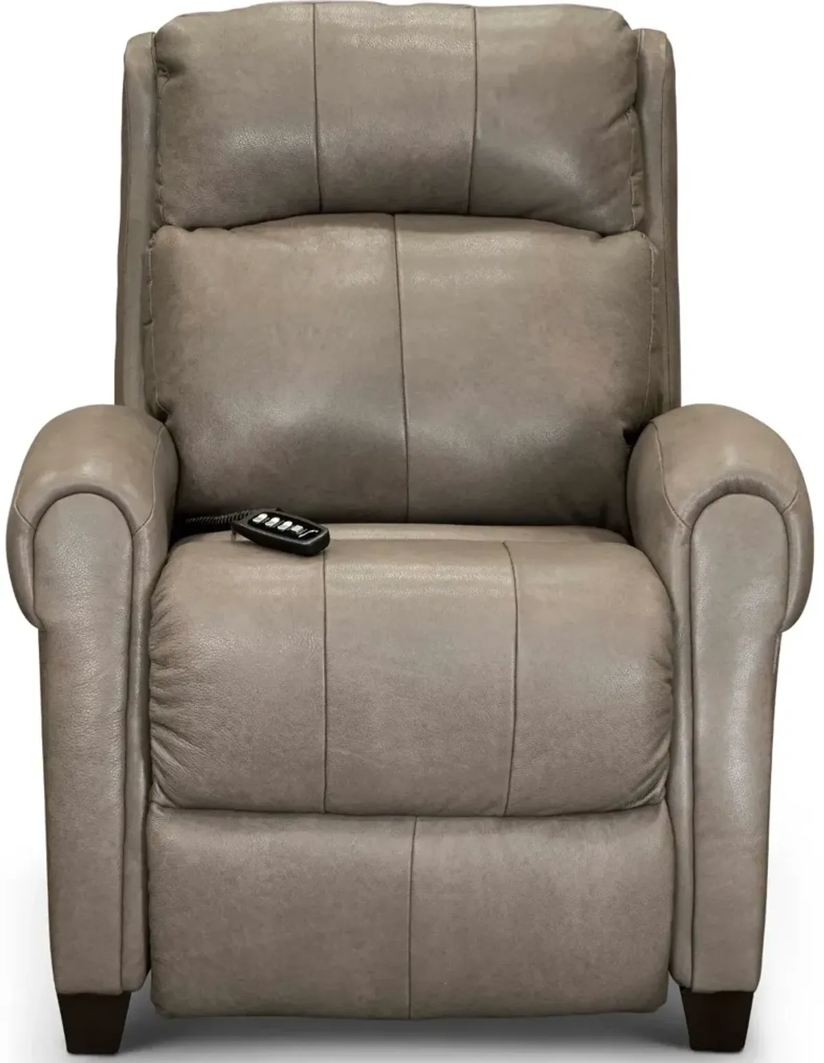 Saturn Beige Leather-Match Zero Gravity Power Recliner