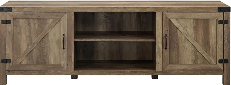 Cameron Rustic Oak 70 Inch Farmhouse TV Stand - Walker Edison