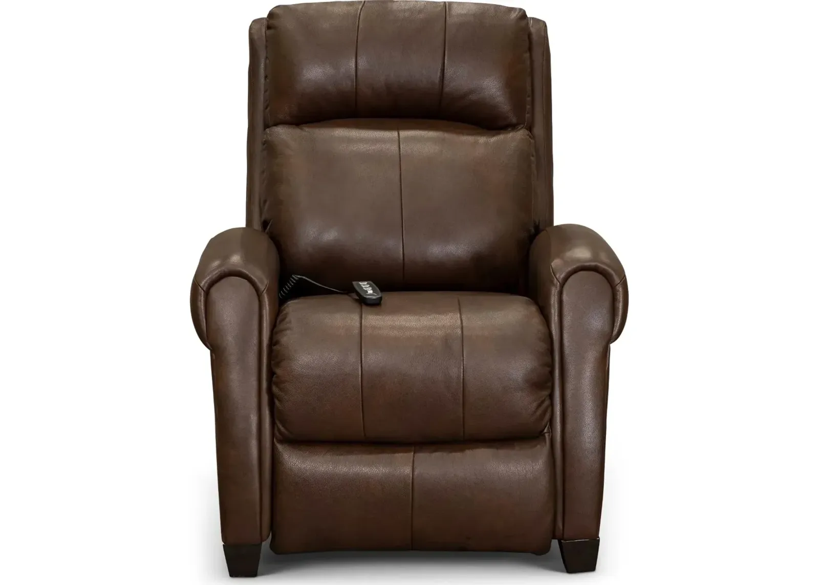 Saturn Brown Leather-Match Zero Gravity Power Recliner