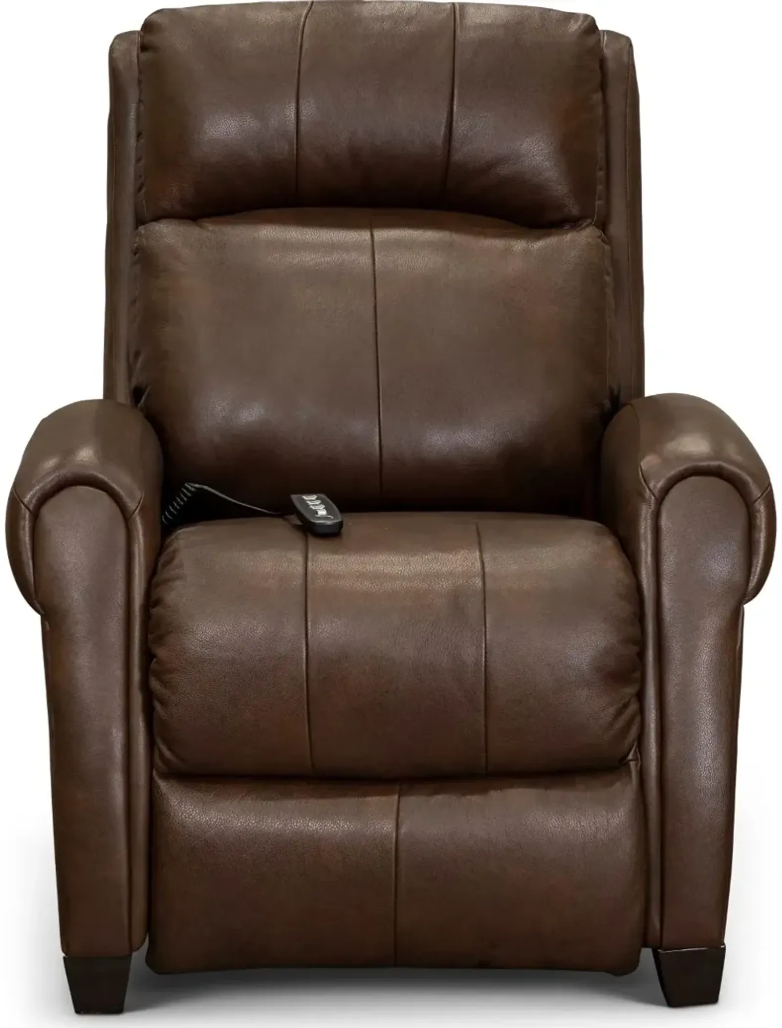 Saturn Brown Leather-Match Zero Gravity Power Recliner