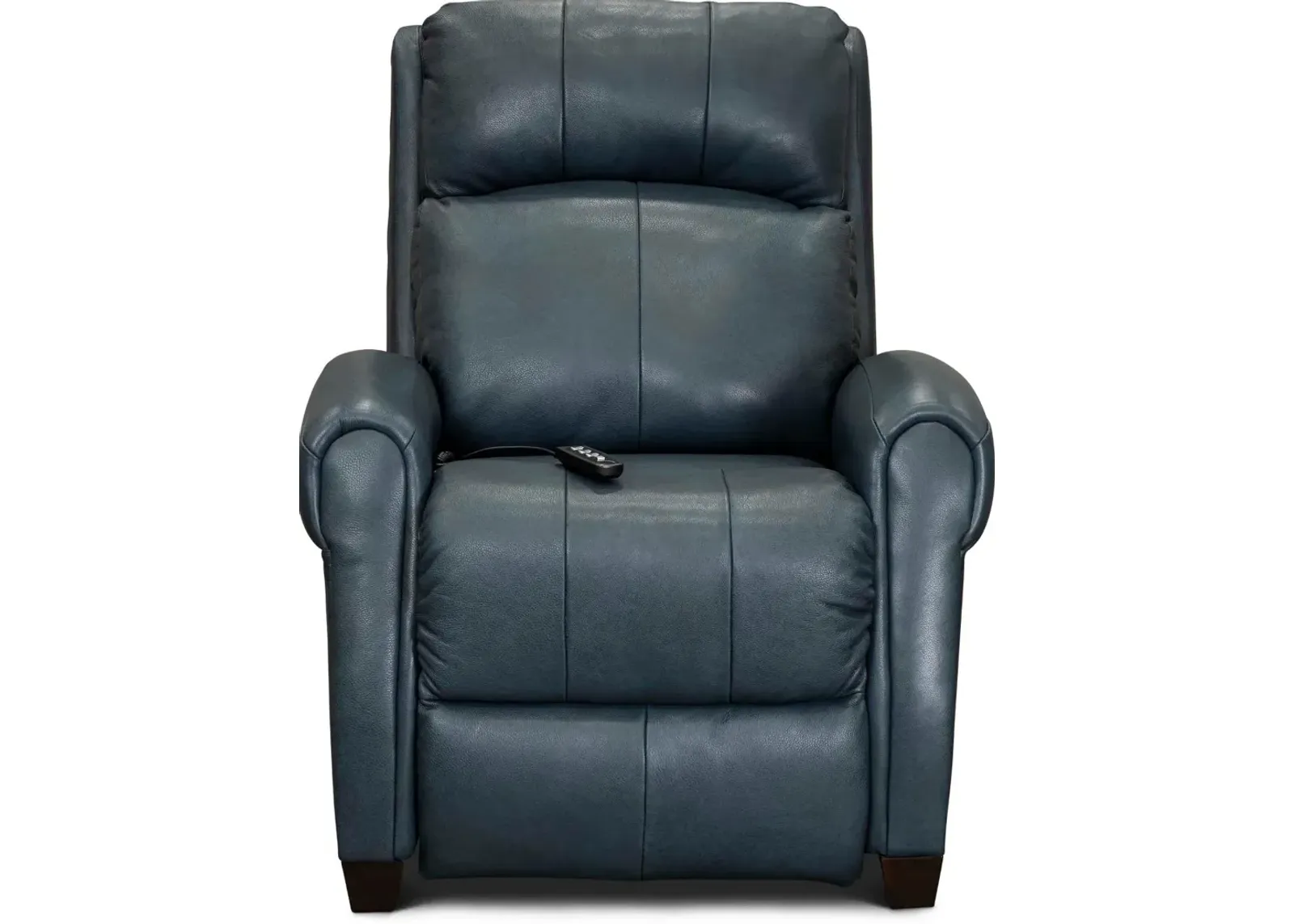 Saturn Blue Leather-Match Zero Gravity Power Recliner