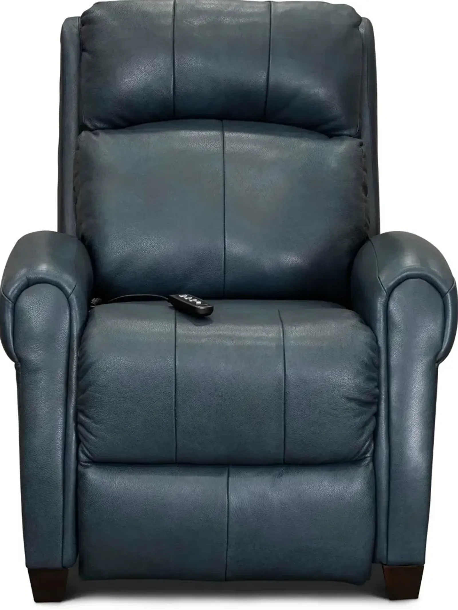 Saturn Blue Leather-Match Zero Gravity Power Recliner