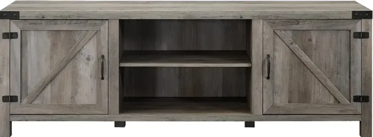Cameron Gray Wash 70 Inch Farmhouse TV Stand - Walker Edison