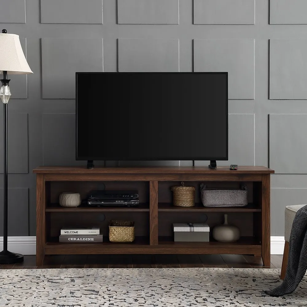 58 Inch Rustic Wood TV Stand - Walker Edison