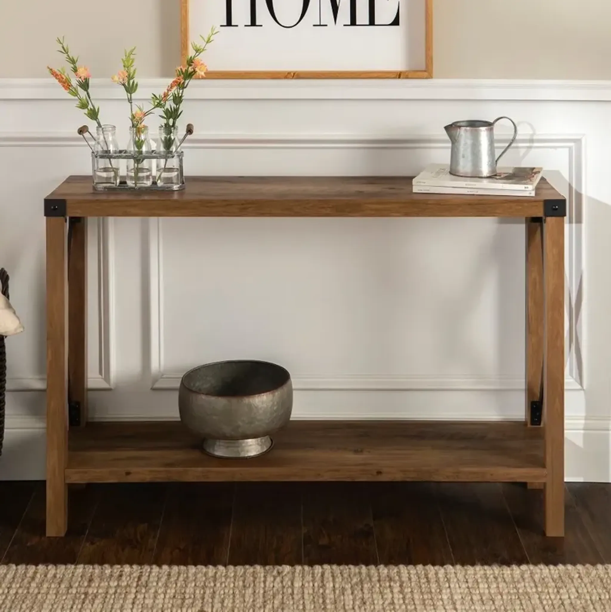 Rustic Farmhouse Entryway Table | Furniture.com