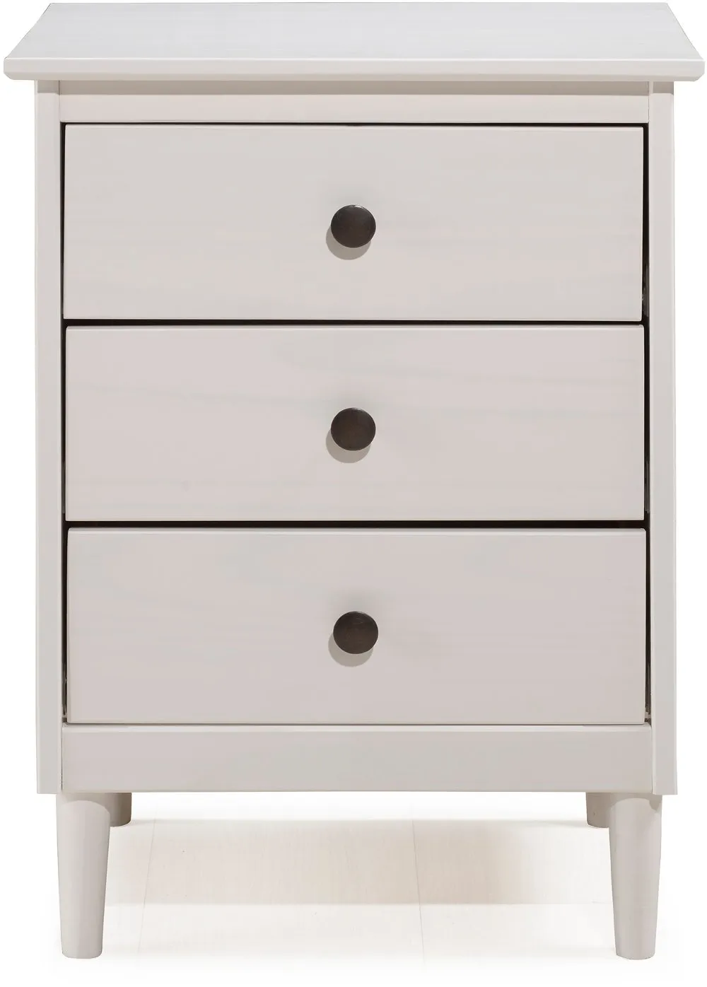 Spencer Classic White Nightstand - Walker Edison