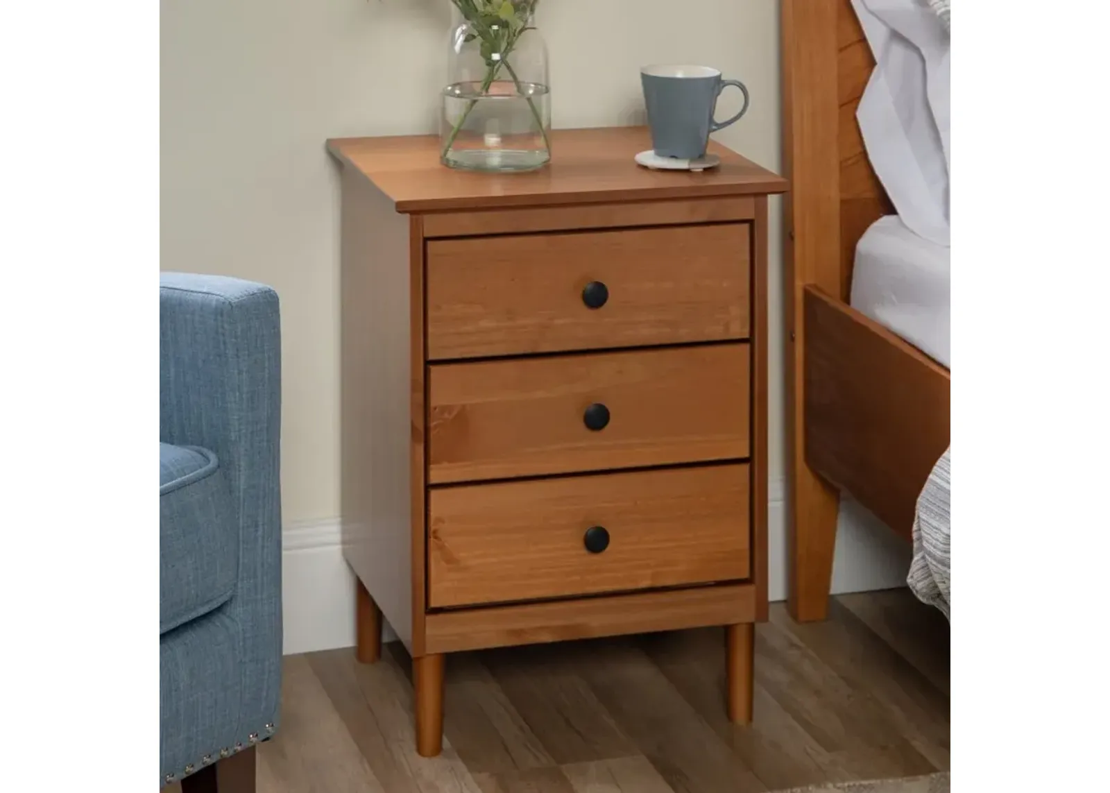 Spencer Classic Caramel Nightstand - Walker Edison