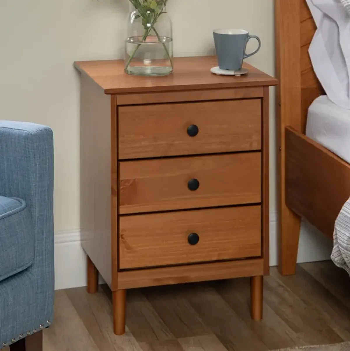 Spencer Classic Caramel Nightstand - Walker Edison